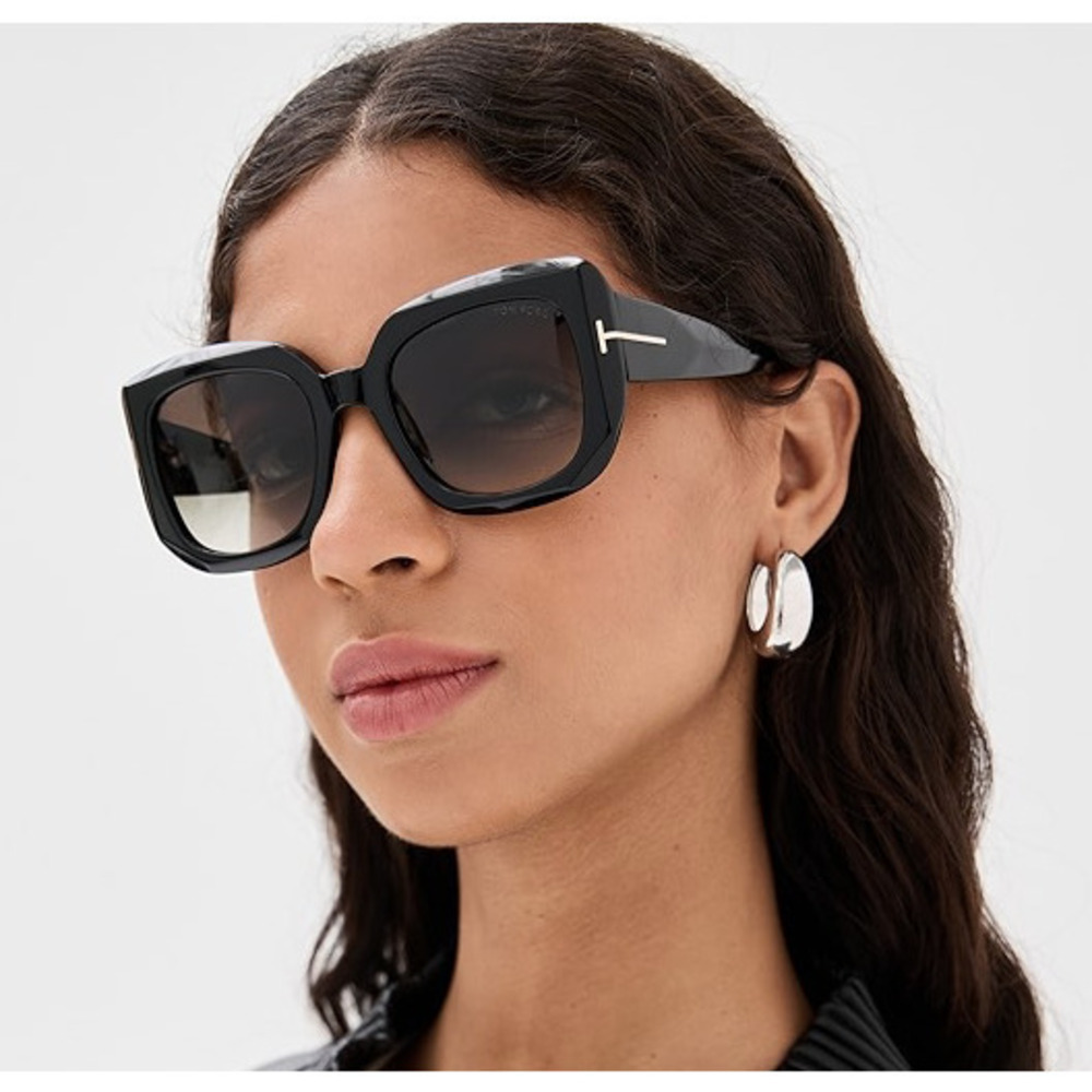 NWT Tom Ford FT1220 Black 52mm Sunglasses
